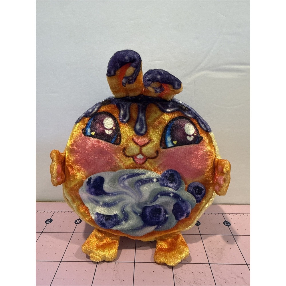 Cookeez Makery Toasty Treatz Bunny Plush Toy Blueberry Rare 5"